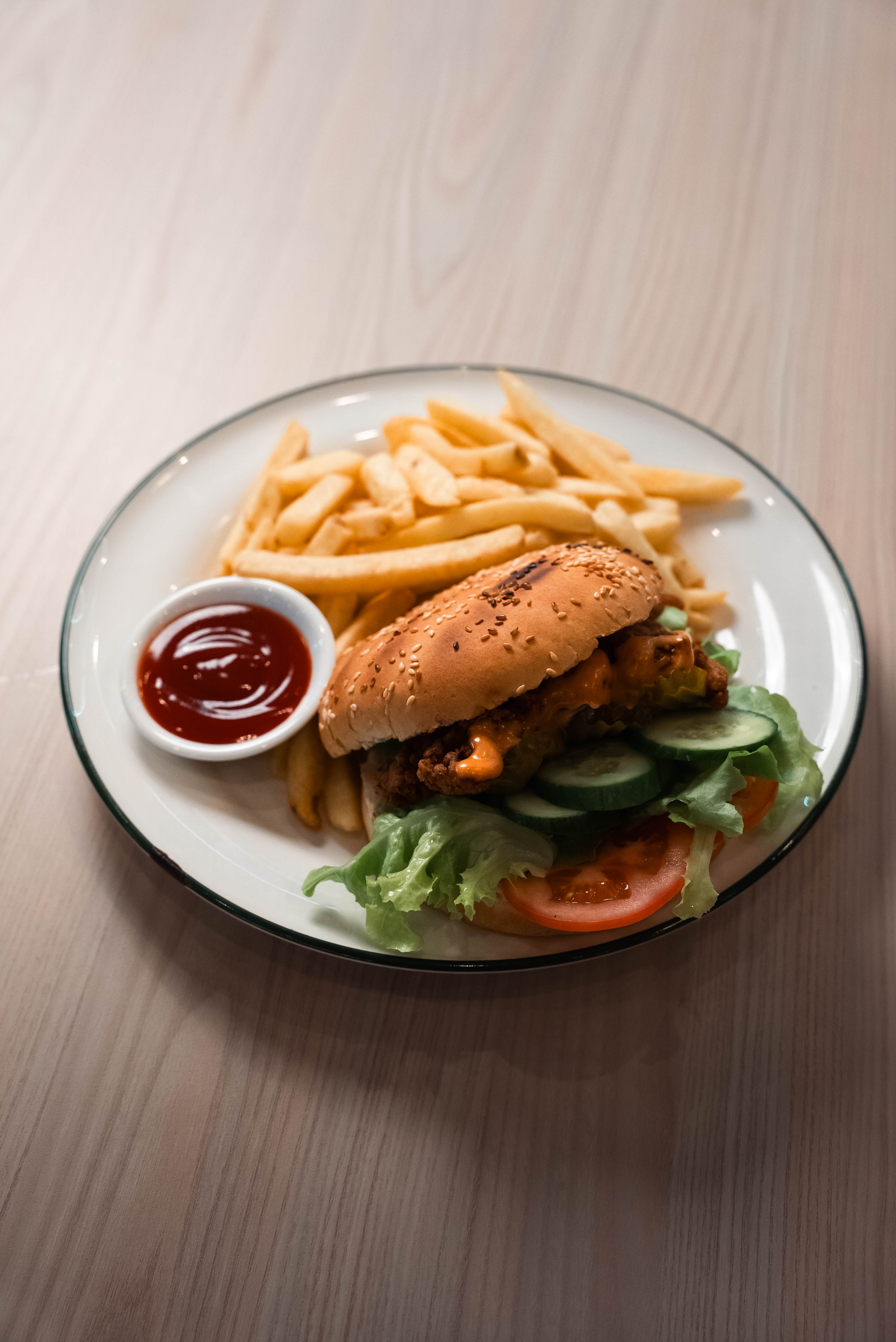 Flame Grilled Chicken Burger